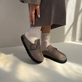 Clog Velour Teddy Bold - charcoal