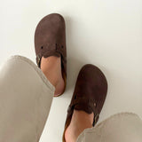 Clog Velour Unisex - braun