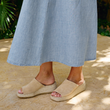 Pantolette Wedge - beige
