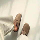 Clog Velour Unisex - taupe