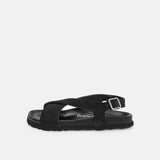 Romain Velour Sandal - schwarz