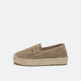 Loafer Velour High - taupe