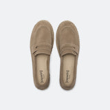 Loafer Velour High - taupe