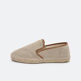 Loafer Elastic Linen Men - beige
