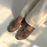 Moccasins Velour - tabacco