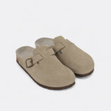 Clog Velour Unisex - taupe