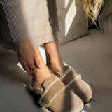 Clog Velour Strap - taupe