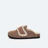 Clog Velour Strap - taupe