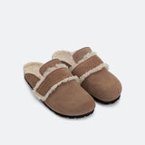 Clog Velour Strap - taupe