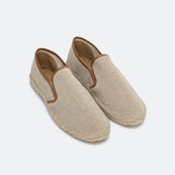 Loafer Elastic Linen Men - beige